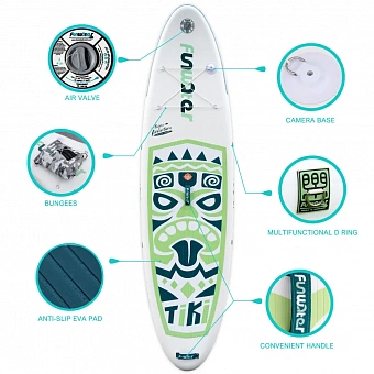 SUP-доска FunWater Tiki Green 10'6"